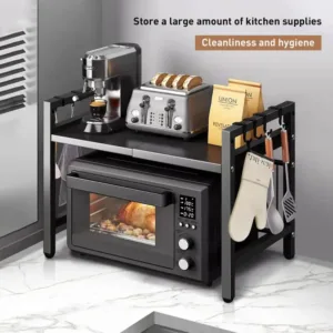 Support extensible pour micro ondes et rangement cuisine multifonction au Maroc
