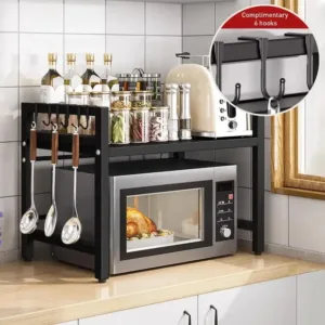 Support extensible pour micro ondes et rangement cuisine multifonction au Maroc