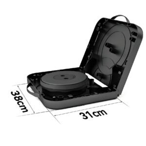 Table pliante télescopique réglable portable noire pour camping et extérieur