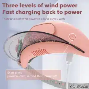 visiere ventilateur rechargeable usb protection solaire ete maroc