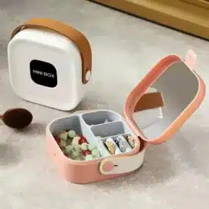 Boîte à Bijoux de Voyage avec Miroir