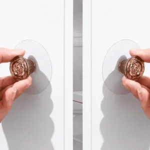 Boutons de Poignée Adhésifs Transparente – Lot de 3