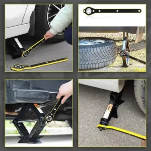 Clé Universelle pour Cric de Voiture – Outil de Levage Robuste