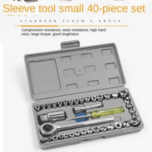 Coffret de Douilles et Cliquet 40 Pièces Multifonction
