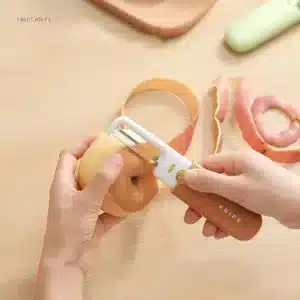 Couteau et Éplucheur Rétractable 2-en-1 pour Fruits et Légumes
