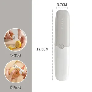 Couteau et Éplucheur Rétractable 2-en-1 pour Fruits et Légumes