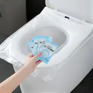 Couvre siège de toilette jetable pour une protection hygiénique lors de voyages ou dans des toilettes publiques