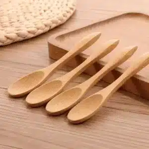 Cuillères en Bois Naturel – Lot de 4