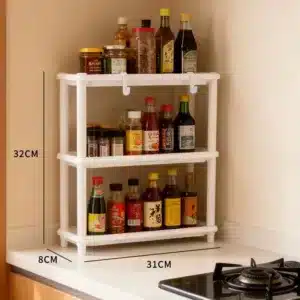 Étagère de Rangement à Épices 3 Niveaux