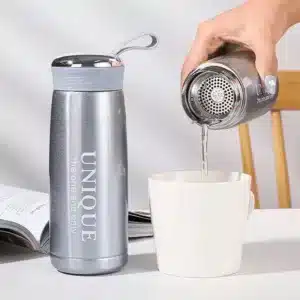 Gourde Isotherme en Acier Inoxydable avec Filtre à Thé