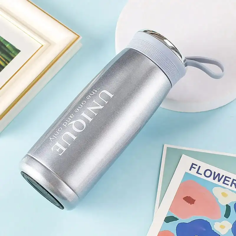 gourde-isotherme-en-acier-inoxydable-360-ml-bleu Gourde Isotherme en Acier Inoxydable avec Filtre à Thé