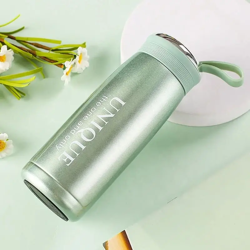 gourde-isotherme-en-acier-inoxydable-360-ml-vert Gourde Isotherme en Acier Inoxydable avec Filtre à Thé