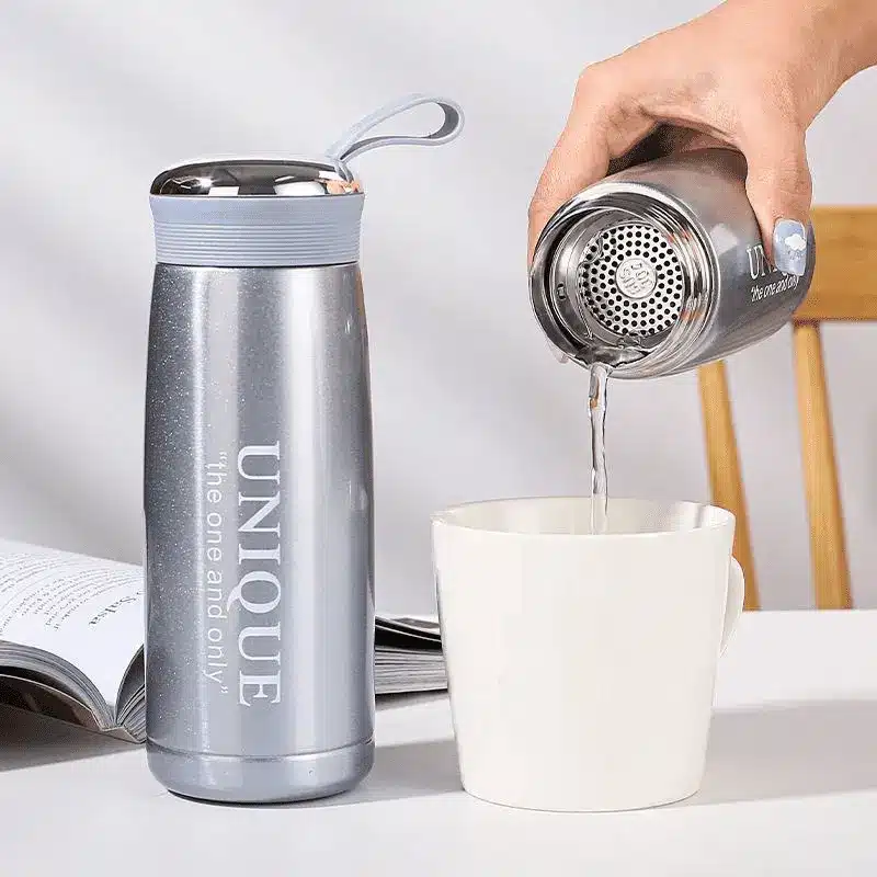 gourde-isotherme-en-acier-inoxydable-360-ml Gourde Isotherme en Acier Inoxydable avec Filtre à Thé