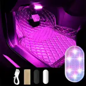 Lampe LED Intérieure de voiture rechargeable - 1 pièce