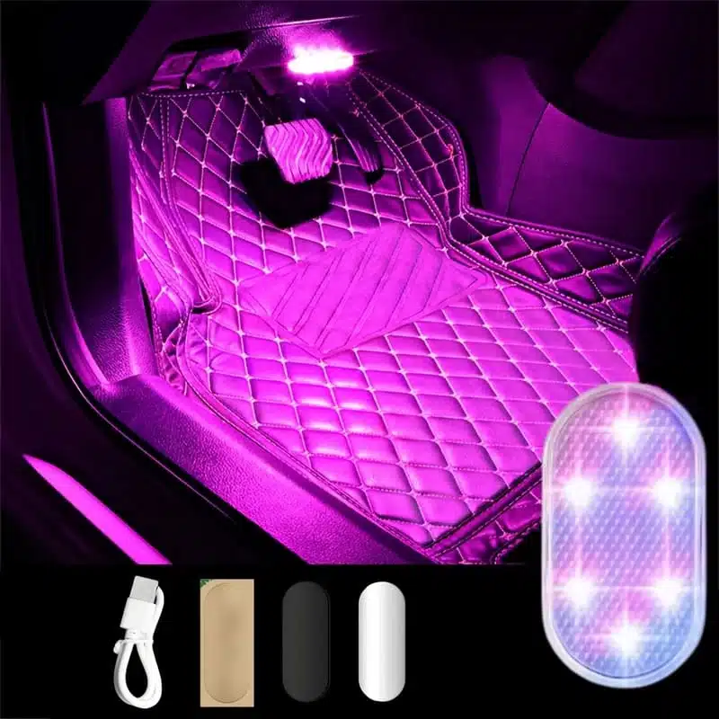 lampe-led-interieure-de-voiture-rechargeable Lampe LED Intérieure de voiture rechargeable - 1 pièce