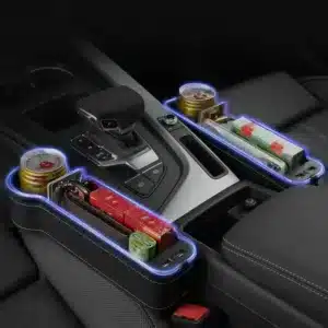 Organisateur de siège de voiture LED avec double USB - 1 pièce