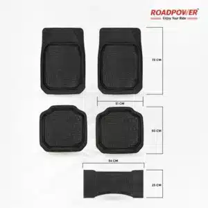 Tapis de Voiture Universel en Caoutchouc – Pack 5 Pièces