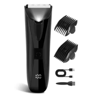 Tondeuse Corps Homme Rechargeable USB avec Écran LED
