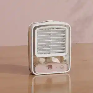 Ventilateur de Bureau Portable Rechargeable avec Brumisateur