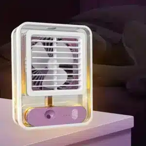 Ventilateur de Bureau Portable Rechargeable avec Brumisateur