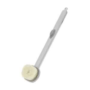 Brosse de douche avec distributeur de gel intégré