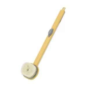 Brosse de douche avec distributeur de gel intégré