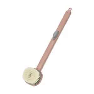 Brosse de douche avec distributeur de gel intégré