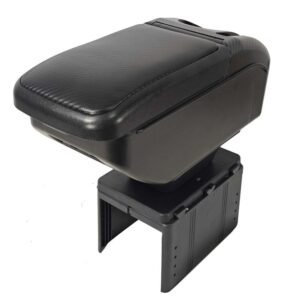 Accoudoir Central Universel pour Voiture avec Rangement, Porte-Gobelet et Charge USB