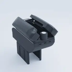 Accoudoir Central Universel Premium pour Voiture avec Rangement, Double Porte-Gobelet, Charge USB et Tiroir Secret