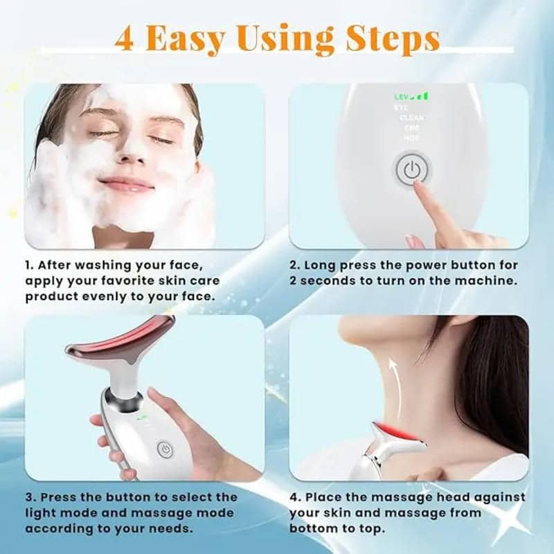 appareil-de-massage-cou-et-visage-3 Appareil de Massage Cou et Visage LED 7 Couleurs – Anti-Âge, Lifting & Raffermissant