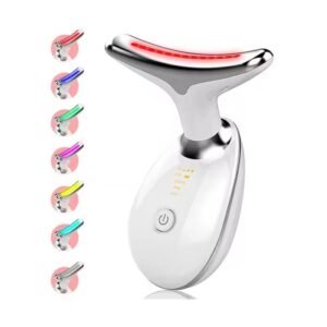 Appareil de Massage Cou et Visage LED 7 Couleurs – Anti-Âge, Lifting & Raffermissant