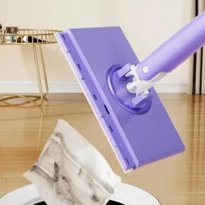 Balai Plat Jetable pour Lingettes Sèches et Humides