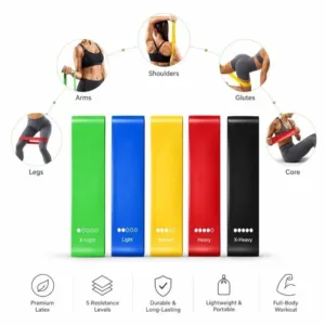 Bandes de Résistance Élastiques – Lot de 5 Niveaux