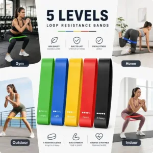Bandes de Résistance Élastiques – Lot de 5 Niveaux