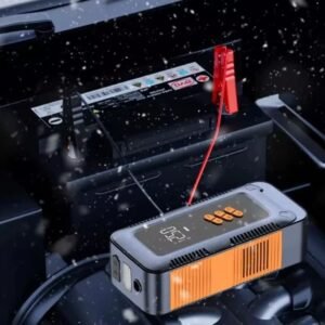 Booster de Batterie 1000A et Compresseur d'Air 12000 mAh – Démarreur Portable Intelligent pour Voiture