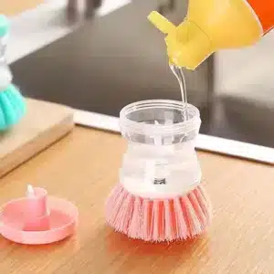 Brosse de Nettoyage avec Distributeur de Liquide Vaisselle Intégré