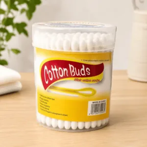 Coton Tige en Coton Doux – Boîte de Rangement Hygiénique