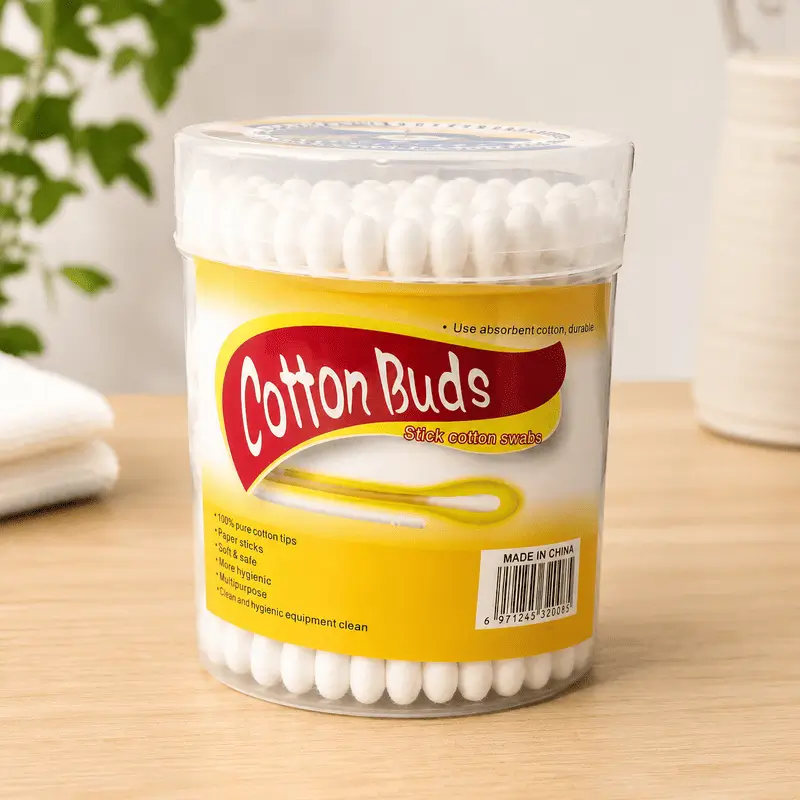 coton-tige-en-coton-doux-48-pieces Coton Tige en Coton Doux – Boîte de Rangement Hygiénique