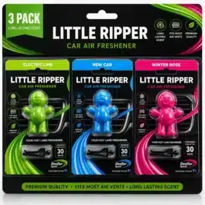 Désodorisant Voiture Little Ripper – Lot de 3 Parfums pour Aérateur