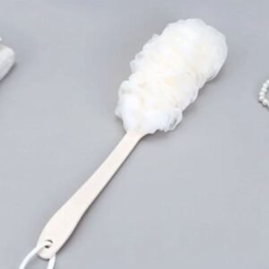Fleur de Douche avec Manche Long | Éponge de Bain Exfoliante Douce