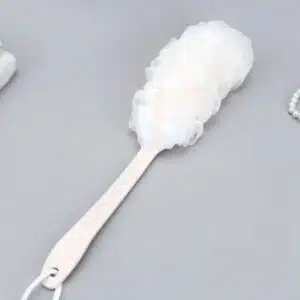 Fleur de Douche avec Manche Long | Éponge de Bain Exfoliante Douce