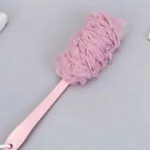 Fleur de Douche avec Manche Long | Éponge de Bain Exfoliante Douce