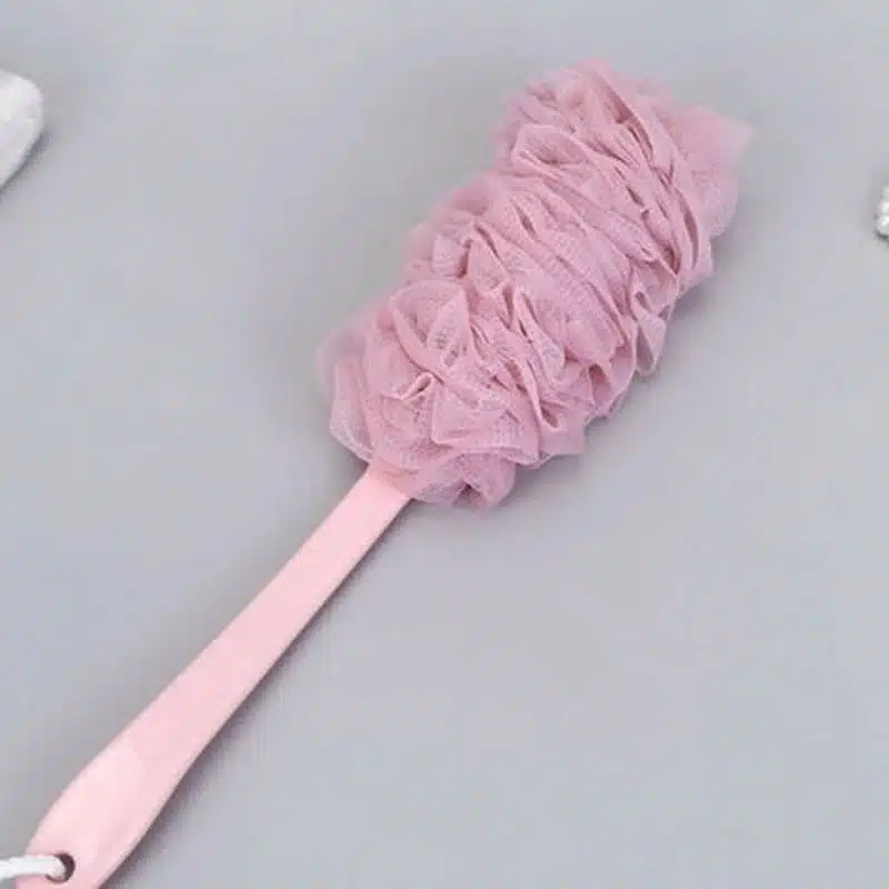 Fleur de Douche avec Manche Long | Éponge de Bain Exfoliante Douce