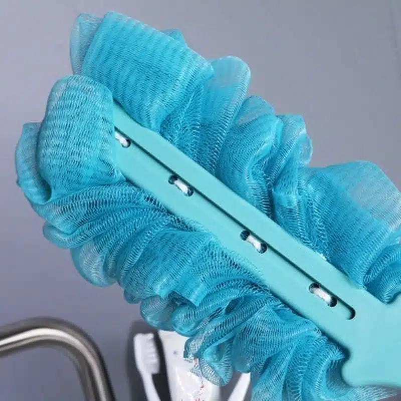 Fleur de Douche avec Manche Long | Éponge de Bain Exfoliante Douce