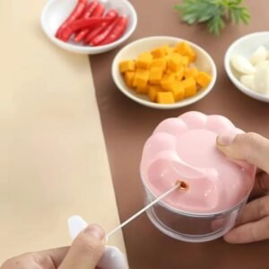 Hachoir Manuel à Ficelle – Mini Hachoir Multifonction pour Cuisine