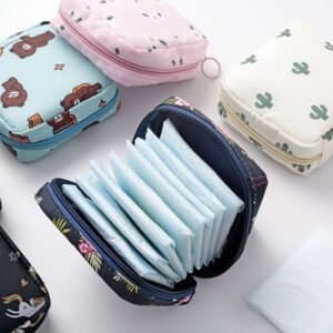 Pochette de Rangement pour Serviettes Hygiéniques – Étui Discret et Portable