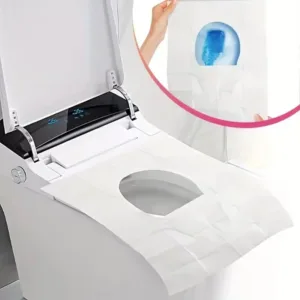 Protège Abattant WC Jetable Biodégradable – Lot de 10 Housses Hygiéniques