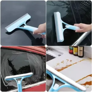 Raclette Nettoyante pour Vitres avec Pulvérisateur Intégré