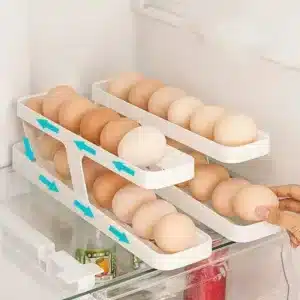 Range Œufs Automatique pour Réfrigérateur – Distributeur de 14 Œufs Gain de Place