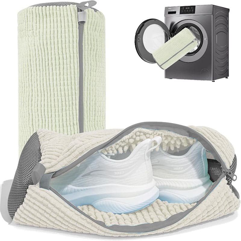 sac-de-lavage-pour-chaussures-blanc Sac de lavage pour chaussures en machine - protection baskets et sneakers Maroc